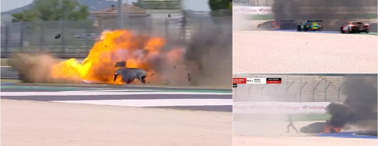 Piloto Escapa Ileso Após Acidente Impressionante Durante Um Corrida Em Itália Piloto Escapa Ileso Após Acidente Impressionante Durante Um Corrida Em Itália