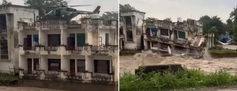 Moradores Resgatados De Helicóptero De Prédio Momentos Antes De Este Desmoronar Moradores Resgatados De Helicóptero De Prédio Momentos Antes De Este Desmoronar