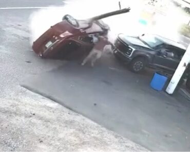 Homem Escapa Por Pouco De Carro Descontrolado Em Bomba De Gasolina No Nebraska Homem Escapa Por Pouco De Carro Descontrolado Em Bomba De Gasolina No Nebraska