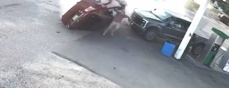 Homem Escapa Por Pouco De Carro Descontrolado Em Bomba De Gasolina No Nebraska Homem Escapa Por Pouco De Carro Descontrolado Em Bomba De Gasolina No Nebraska