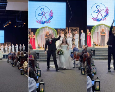 Noivos Tornam Casamento Verdadeiramente Épico Apenas Com Uma Corda Noivos Tornam Casamento Verdadeiramente Épico Apenas Com Uma Corda