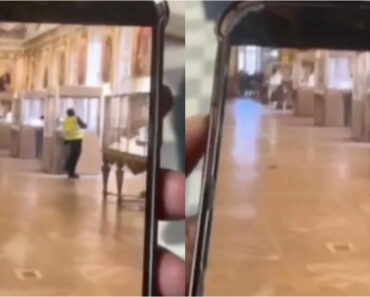 Vídeo Mostra Ladrão a Partir Vitrine e a Roubar Joia No Museu Do Louvre Vídeo Mostra Ladrão a Partir Vitrine e a Roubar Joia No Museu Do Louvre