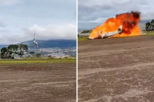 Avioneta Despista-se Segundos Após Levantar Voo e Incendeia-se