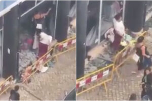 Vídeo Mostra Saque De Roupas Após Loja Hiper China Arder Em Setúbal
