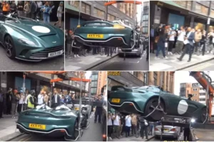 Aston Martin V12 Speedster De Quase Um Milhão De Euros é Rebocado Duas Vezes Por Estar Mal Estacionado