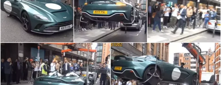 Aston Martin V12 Speedster De Quase Um Milhão De Euros é Rebocado Duas Vezes Por Estar Mal Estacionado Aston Martin V12 Speedster De Quase Um Milhão De Euros é Rebocado Duas Vezes Por Estar Mal Estacionado