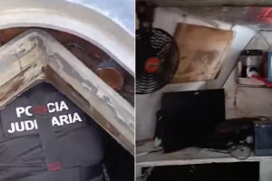 Novas Imagens Mostram PJ Dentro De Narcosubmarino Que Transportava Mais De 1,7 Toneladas De Cocaína