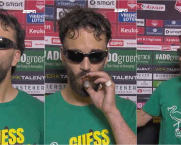 Luso-Finlandês Festeja Subida à Eredivisie Com Cerveja Na Mão, Charuto e Óculos De Sol Luso-Finlandês Festeja Subida à Eredivisie Com Cerveja Na Mão, Charuto e Óculos De Sol