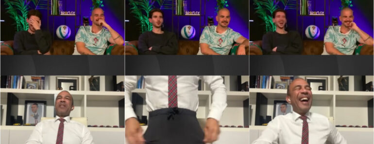 Costinha Surpreende Ao Mostrar a “Calcinha Do Pijama” Na SportTV Costinha Surpreende Ao Mostrar a “Calcinha Do Pijama” Na SportTV