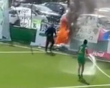 Incêndio Deflagra Em Estádio… e é Um Ex-Sporting Que Leva a Mangueira Incêndio Deflagra Em Estádio… e é Um Ex-Sporting Que Leva a Mangueira