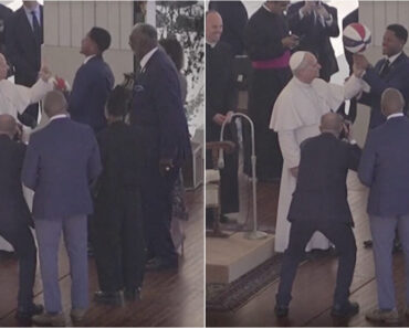 Jogador De Basquetebol Ensina Papa Leão XIV a Girar Uma Bola Na Ponta Do Dedo Jogador De Basquetebol Ensina Papa Leão XIV a Girar Uma Bola Na Ponta Do Dedo