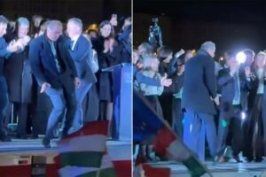 Político Húngaro Festeja Vitória De Magyar a Dançar… e Torna-se Viral