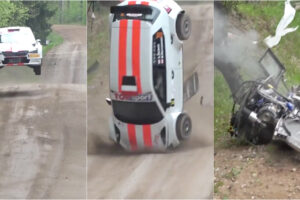 Capotamento Brutal No Rali Da Lituânia Destrói Škoda Fabia Rally2 Evo