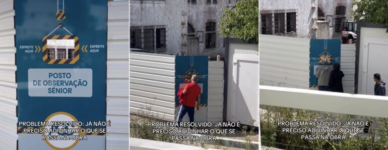 Empresa Cria “Olho Mágico” Para Espiões De Obras Em Leiria Empresa Cria “Olho Mágico” Para Espiões De Obras Em Leiria