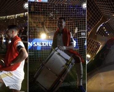 Cristiano Ronaldo Assume Papel De Chefe De Claque e Lidera a Festa Cristiano Ronaldo Assume Papel De Chefe De Claque e Lidera a Festa