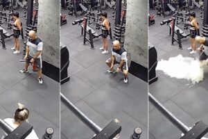 Personal Trainer Torna-se Viral Após Agachar e Disparar Acidentalmente Um Extintor No Ginásio