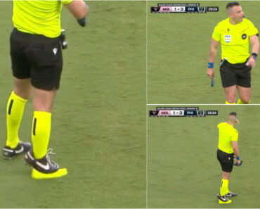 Árbitro Perde a Sola Da Chuteira Durante Contra-Ataque Do Inter Miami Diante Do Philadelphia Union Árbitro Perde a Sola Da Chuteira Durante Contra-Ataque Do Inter Miami Diante Do Philadelphia Union