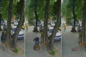 Tampa De Esgoto Solta-se e Engole Mulher Em Plena Rua No Rio De Janeiro
