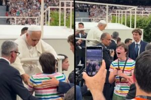 O Emocionante Encontro Do Papa Com Jovem Com Síndrome De Down