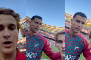 Adepto Invadiu Relvado e Foi “Repreendido” Por Ronaldo: “Não Podes Fazer Isso, Pá”