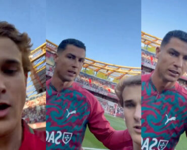 Adepto Invadiu Relvado e Foi “Repreendido” Por Ronaldo: “Não Podes Fazer Isso, Pá” Adepto Invadiu Relvado e Foi “Repreendido” Por Ronaldo: “Não Podes Fazer Isso, Pá”