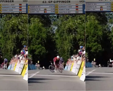 Ciclista Belga Estreia-se a Ganhar Como Profissional Mas Cai Em Cima Da Linha De Meta Ciclista Belga Estreia-se a Ganhar Como Profissional Mas Cai Em Cima Da Linha De Meta