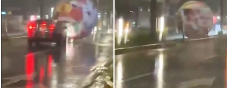 Bola De Futebol Gigante à Solta Nas Ruas De El Salvador Bola De Futebol Gigante à Solta Nas Ruas De El Salvador
