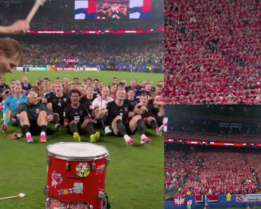 Jogadores e Adeptos Da Noruega Remaram Em Conjunto Na Melhor Celebração Do Mundial Jogadores e Adeptos Da Noruega Remaram Em Conjunto Na Melhor Celebração Do Mundial