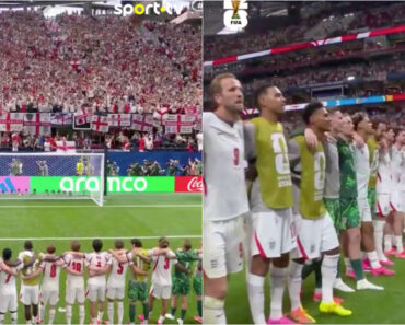 Inglaterra Celebra Passagem Aos Oitavos a Cantar “Wonderwall” Dos Oasis Com Os Adeptos Inglaterra Celebra Passagem Aos Oitavos a Cantar “Wonderwall” Dos Oasis Com Os Adeptos