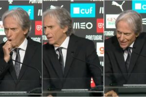 Jorge Jesus Tem Dificuldades Em Ver Jornalista Por Causa Da Luz, Mas Assim Que a Vê Solta Um… Ahhhhh