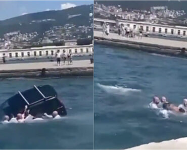 Militares Salvam Homem Preso Em Carro Parcialmente Submerso Após Queda Ao Mar Em Itália Militares Salvam Homem Preso Em Carro Parcialmente Submerso Após Queda Ao Mar Em Itália