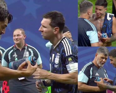 Messi e Companheiros Descobrem a “Cábula Dos Penáltis” De Pickford Escondida Na Garrafa De Água Messi e Companheiros Descobrem a “Cábula Dos Penáltis” De Pickford Escondida Na Garrafa De Água