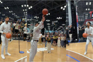Djokovic Surpreende Ao Acertar Três Triplos Seguidos e Mostra Talento Escondido No Basquetebol