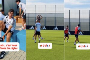 Paulo Fonseca Encarna Cristiano Ronaldo Durante o Portugal-França Entre o Staff Do Lyon