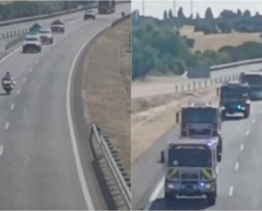 Guardia Civil Escolta Bombeiros Portugueses Rumo Aos Incêndios Em Espanha Guardia Civil Escolta Bombeiros Portugueses Rumo Aos Incêndios Em Espanha
