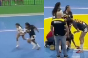 Jogadora é Suspensa 5 Anos Por Pontapear a Cabeça De Adversária Durante Jogo De Futsal