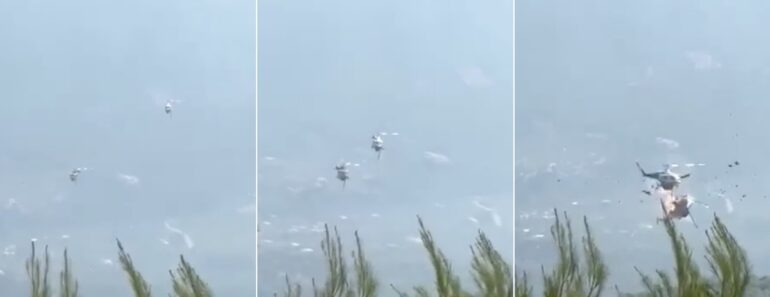 Choque Entre Helicópteros Durante Combate Aos Incêndios Na Grécia Fica Registado Em Vídeo Choque Entre Helicópteros Durante Combate Aos Incêndios Na Grécia Fica Registado Em Vídeo