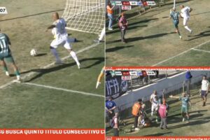 Jogador Dá Chuto à Queima-Roupa Fora Do Campo e Atinge Jornalista Na Cabeça Que Acaba Por Desmaiar