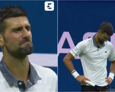 Djokovic Não Contém As Lágrimas Durante Derrota Surpreendente Na 1.ª Ronda Do US Open Djokovic Não Contém As Lágrimas Durante Derrota Surpreendente Na 1.ª Ronda Do US Open