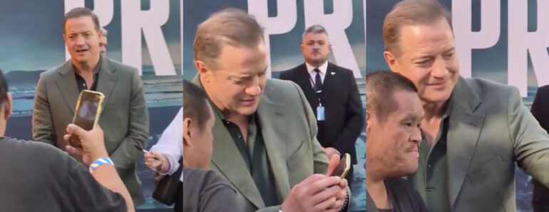 Brendan Fraser Interrompe Estreia Para Ajudar Fã Com Dificuldade Em Tirar Fotografia Brendan Fraser Interrompe Estreia Para Ajudar Fã Com Dificuldade Em Tirar Fotografia