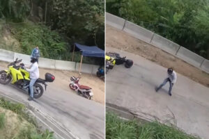 Uma Rua Tão Íngreme Que Um Motociclista Não Conseguiu Subir… Nem a Pé