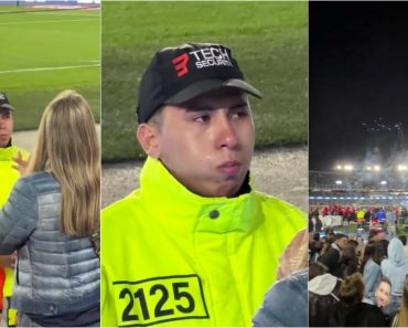 Segurança Não Conseguiu Esconder a Emoção e Chorou Durante Despedida De Messi Segurança Não Conseguiu Esconder a Emoção e Chorou Durante Despedida De Messi