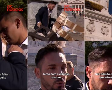 Português Apareceu No Rossio e Confrontou Manifestante Que Viu Na Televisão a Cercar o Carro Da Polícia Português Apareceu No Rossio e Confrontou Manifestante Que Viu Na Televisão a Cercar o Carro Da Polícia
