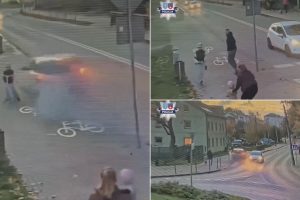 Criança Em Trotinete Escapa Por Centímetros De Carro Desgovernado Na Polónia