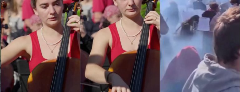 Orquestra é Atingida Por Gás Lacrimogéneo Em Paris, Mas Músicos Continuam a Tocar Orquestra é Atingida Por Gás Lacrimogéneo Em Paris, Mas Músicos Continuam a Tocar